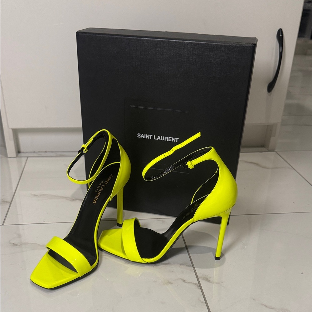Yves Saint Laurent Women's Bright Yellow Heels